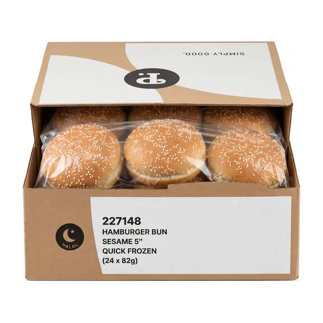 FOSTER BURGER BUN SEEDED 13CM 24X82GR