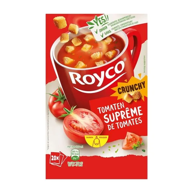 SUPREME DE TOMATES + CROUTONS 20PCS ROYCO